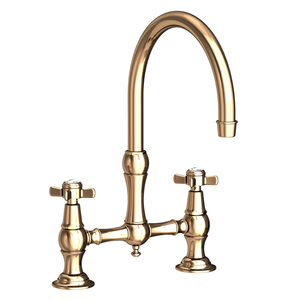 N9455/24A Fairfield Two-Handle Kitchen Faucet - French Gold - PVD N9455/24A Fairfield Two-Handle Kitchen Faucet - French Gold - PVD