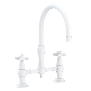 N9455/52 Fairfield Two-Handle Kitchen Faucet - Matte White