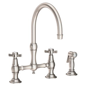N9456/15S Fairfield Two-Handle Kitchen Faucet - Satin Nickel N9456/15S Fairfield Two-Handle Kitchen Faucet - Satin Nickel