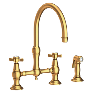 N9456/24S Fairfield Two-Handle Kitchen Faucet - Satin Gold N9456/24S Fairfield Two-Handle Kitchen Faucet - Satin Gold