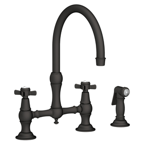 N9456/56 Fairfield Two-Handle Kitchen Faucet - Flat Black