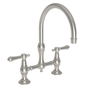 N9457/15S Chesterfield Two-Handle Kitchen Faucet - Satin Nickel N9457/15S Chesterfield Two-Handle Kitchen Faucet - Satin Nickel