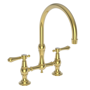 N9457/24 Chesterfield Two-Handle Kitchen Faucet - Polished Gold - PVD N9457/24 Chesterfield Two-Handle Kitchen Faucet - Polished Gold - PVD
