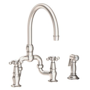N9460/15S Chesterfield Two-Handle Kitchen Faucet - Satin Nickel N9460/15S Chesterfield Two-Handle Kitchen Faucet - Satin Nickel