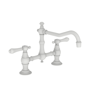 N9461/52 Chesterfield Two-Handle Kitchen Faucet - Matte White