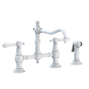 N9462/52 Chesterfield Two-Handle Kitchen Faucet - Matte White