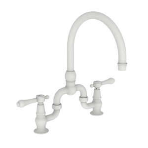N9463/52 Chesterfield Two-Handle Kitchen Faucet - Matte White N9463/52 Chesterfield Two-Handle Kitchen Faucet - Matte White