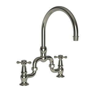 N9464/15 Chesterfield Two-Handle Kitchen Faucet - Polished Nickel - Natural