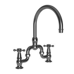 N9464/20 Chesterfield Two-Handle Kitchen Faucet - Stainless Steel - PVD N9464/20 Chesterfield Two-Handle Kitchen Faucet - Stainless Steel - PVD
