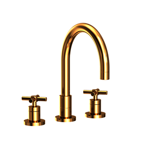 N9901/03N East Linear Two-Handle Kitchen Faucet - Uncoated Polished Brass - Living N9901/03N East Linear Two-Handle Kitchen Faucet - Uncoated Polished Brass - Living