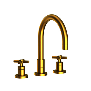 N9901/04 East Linear Two-Handle Kitchen Faucet - Satin Brass - PVD N9901/04 East Linear Two-Handle Kitchen Faucet - Satin Brass - PVD