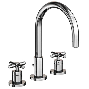 N990/26 East Linear 8'' Widespread Bathroom Faucet - Polished Chrome