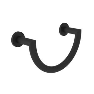N36-09/56 Priya Towel Ring Bathroom Accessory - Flat Black N36-09/56 Priya Towel Ring Bathroom Accessory - Flat Black