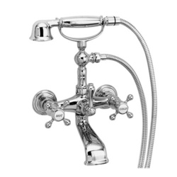 N934/15 Chesterfield Wall Mount Whirlpool Faucet Tub Faucet - Polished Nickel - Natural