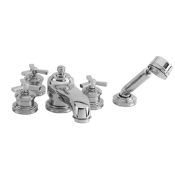 N3-1607/03N Miro Tub Faucet Trim Trim Kit - Uncoated Polished Brass - Living N3-1607/03N Miro Tub Faucet Trim Trim Kit - Uncoated Polished Brass - Living