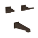 Newport Brass N3-3145/08W Weathered Copper - Living Tub Faucet Trim Kit