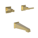 Newport Brass N3-3145/24S Satin Gold Tub Faucet Trim Kit