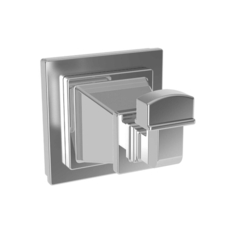 N43-12/30 Malvina Robe Hook Bathroom Accessory - Midnight Chrome N43-12/30 Malvina Robe Hook Bathroom Accessory - Midnight Chrome
