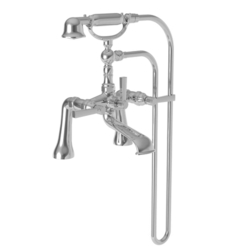 N910-4273/65 Astor Deck Mount With Handshower Tub Faucet - Biscuit