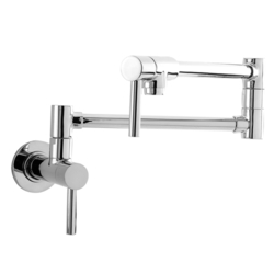  East Square Pot Filler Kitchen Faucet - Biscuit