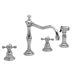 N943/14 Chesterfield Two-Handle Kitchen Faucet - Gun Metal