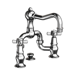 N1000B/14 Fairfield 8'' Widespread Bathroom Faucet - Gun Metal