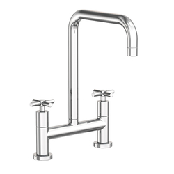 N1400-5402/14 East Square Two-Handle Kitchen Faucet - Gun Metal