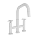 Newport Brass N1400-5462/52 Matte White Pull-Out Spray Kitchen Faucet