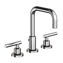 N1400L/14 East Square 8'' Widespread Bathroom Faucet - Gun Metal