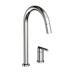 N1500-5123/14 East Linear Pull-Out Spray Kitchen Faucet - Gun Metal