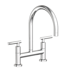 N1500-5403/65 East Linear Two-Handle Kitchen Faucet - Biscuit