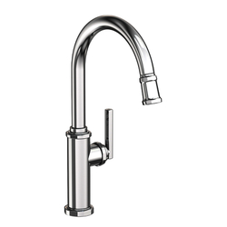  Heaney Pull-Out Spray Kitchen Faucet - Biscuit