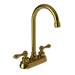 Newport Brass N808/24 Polished Gold - PVD 4'' Centerset Bar Faucet