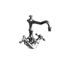 N932/14 Chesterfield Single Hole Bathroom Faucet - Gun Metal