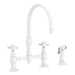 Newport Brass N9456/52 Matte White Two Handle Kitchen Faucet