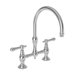 N9457/50 Chesterfield Two-Handle Kitchen Faucet - White