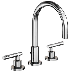 N990L/14 East Linear 8'' Widespread Bathroom Faucet - Gun Metal