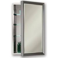  Studio V Swing Door Medicine Cabinet - Satin Nickel / Stainless