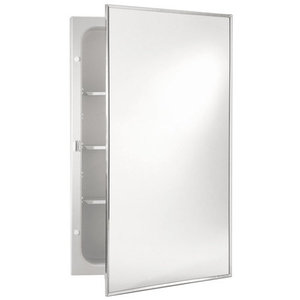 R401ADJ Styleline Swing Door Medicine Cabinet - Stainless Steel