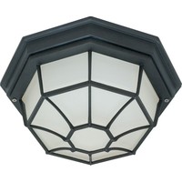  Flush Mount Ceiling Light - Textured Black