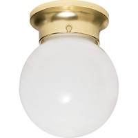  Flush Mount Ceiling Light - Polished Brass
