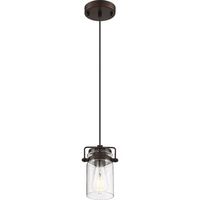 Antebellum Mini-Pendant Pendant Light - Mahogany Bronze / Clear