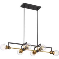  Intention Linear Pendant Pendant Light - Warm Brass / Black