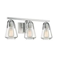  Skybridge 3 Bulb Bathroom Lighting - Brushed Nickel
