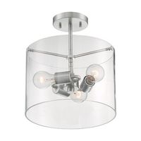  Sommerset Semi Flush Mount Ceiling Light - Brushed Nickel