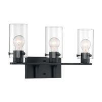  Sommerset 3 Bulb Bathroom Lighting - Matte Black