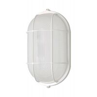  Bulk Head 1 Bulb Wall Sconce - White