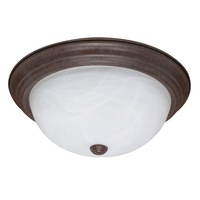  Flush Dome Flush Mount Ceiling Light - Old Bronze / Alabaster