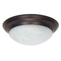  Flush Mount Ceiling Light - Old Bronze / Alabaster