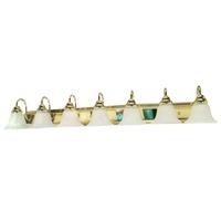  Ballerina 4 or More Bulb Bathroom Lighting - Polished Brass / Alabaster